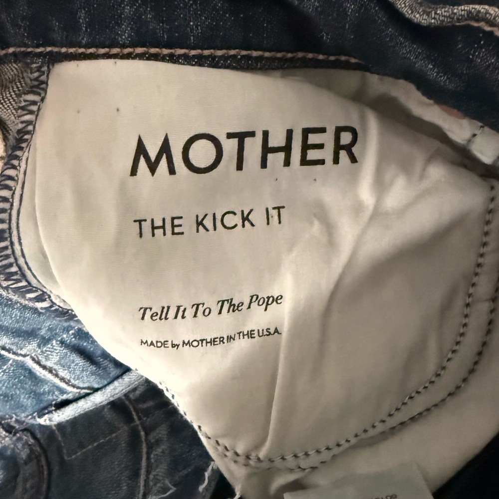 Price Firm - NWT -MOTHER The Kick It - Tell it to the Pope - Picture 4 of 7